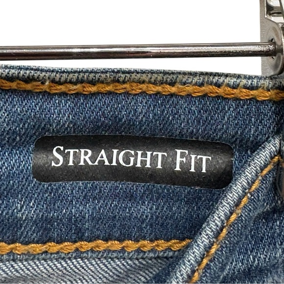 Judy Blue Straight Fit Distressed Stretch Denim Jeans Size 28 - Picture 8 of 9